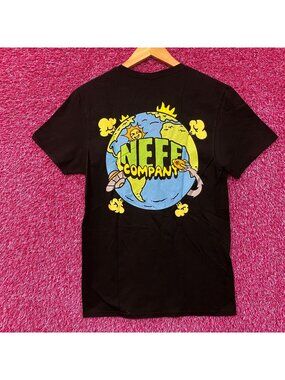 Neff Company Earth UFO Invasion Graphic Design T-Shirt Small